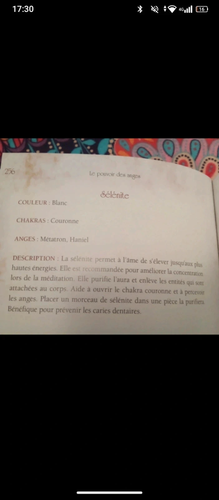 collier sélénite pierre naturelle – photo 2